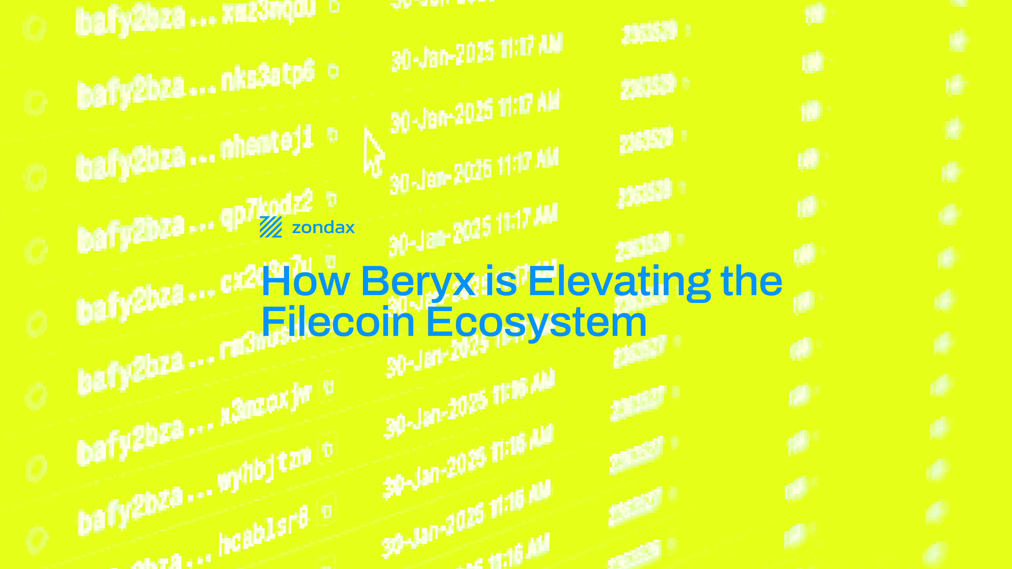 How Beryx is Elevating the Filecoin Ecosystem