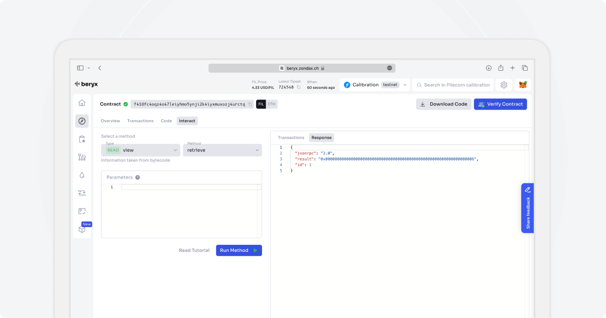 Image 5 - Interacting with a smart contract