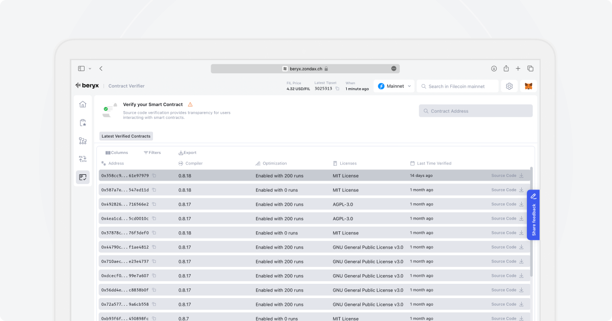 Image 7 - Contract verification page