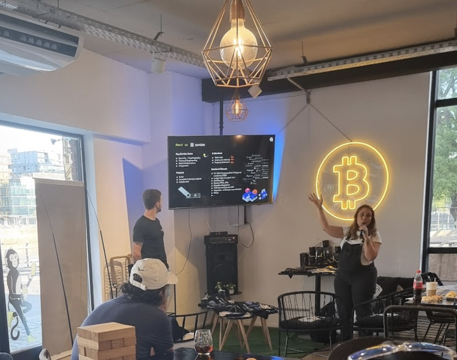 The Zondax team presenting